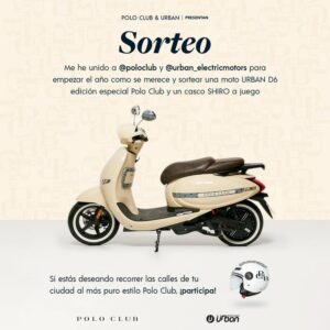 Edu Aguirre Instagram - SORTEO DE UNA MOTO | Me he unido a @poloclub y @urban_electricmotors para empezar el año como se merece y sortear una moto URBAN D6 edición especial Polo Club y un casco SHIRO a juego. Si estás deseando recorrer las calles de tu ciudad al más puro estilo Polo Club ¡participa!

Lee cómo conseguirla y ¡buena suerte a todos!

Dar like a esta publicación
Seguir a @poloclub y @urban_electricmotors 
Mencionar a una persona con la que darías un paseo en moto
Compartir en stories para una participación extra

Tenéis hasta 20/01/22 para participar.

La resolución del sorteo se hará 21/01/22  y anunciaremos los ganadores en el post de @poloclub. 

Sorteo válido en Europa
.
.
#poloclubxurban #ad

SORTEO CERRADO

Ganador: @g.bsergio