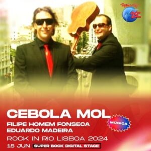 Eduardo Madeira Instagram - Cebola Mol no Rock In Rio. É lidar.
@rockinriolisboa #superbockdigitalstage

@salvoerro @showbees
