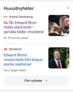 Edward Blom Instagram - Jag lade ut en bild på brända popcorn, läs @svenskdamtidning s chockerande rubriksättning!!!
Och kommentera gärna så kan jag lägga ut om ”läsarnas stora ilska” också!