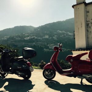 Edward Norton Instagram - My friends Giuseppe Palumbo & his wife Nunzia, the unofficial Prince of Ravello and Princess of Amalfi, embody everything I love about Italian people and culture. And they look better on a hot red Vespa 946 than any couple in history. We tailed them on the GTS Super and got to be part of their Italian postcard life for a day. Many thanks to our friends at Piaggio for the loan of the bikes. Such a blast.