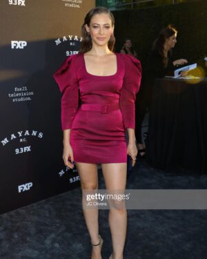 Efrat Dor Instagram - @mayansfx @fxnetworks season 2 premiere last night!  Airing 9/3! 
So happy to join this incredible story by  @sutterink & @elginnjames. Thanks for bringing me along for the ride! 
Styling @karenraphael  Glam @amystrozzi @sienree 
Dress: @vitorzerbinato
Earrings: @adrianascarpelli 
Rings: @sophieratner_jewelry @apmmonaco
Bag: @tylerellisofficial
Shoes: @loribluofficial