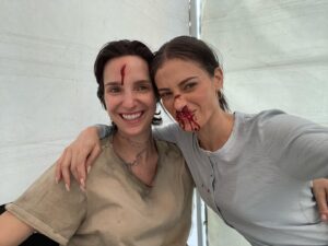 Efrat Dor Instagram - Seen latest @mayansfx episode? Saying goodbye to AGENT LINARES ⚠️ loved working with this one @carlabaratta 🖤