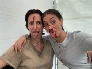 Efrat Dor Instagram - Seen latest @mayansfx episode? Saying goodbye to AGENT LINARES ⚠️ loved working with this one @carlabaratta 🖤