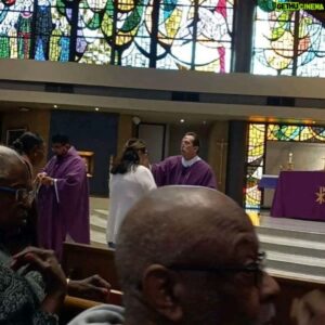 Ejike Asiegbu Instagram - Ash Wednesday fell on St Valentines and Day. A day when love met penance to start the Lenten Season when the Paschal mission of Jesus Christ was revealed unto man. 
Blessed be God forever 🙏🙌🎈🎈🎈