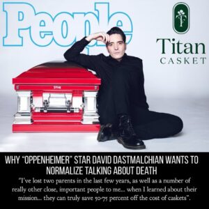 Elan Gale Instagram - thank you @people for talking to @dastmalchian about his incredible work normalizing conversations around death and end of life planning.  this is only the beginning. read the article at the link in my bio and consider following @titancasket to see what’s possible