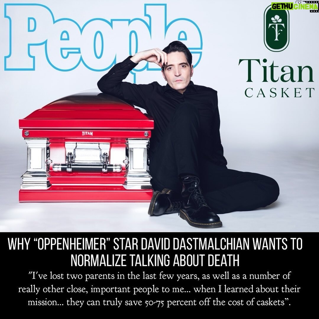 Elan Gale - 3 Likes - thank you @people for talking to @dastmalchian about his incredible work normalizing conversations around death and end of life planning. this is only the beginning. read the article at the link in my bio and consider following @titancasket to see what’s possible