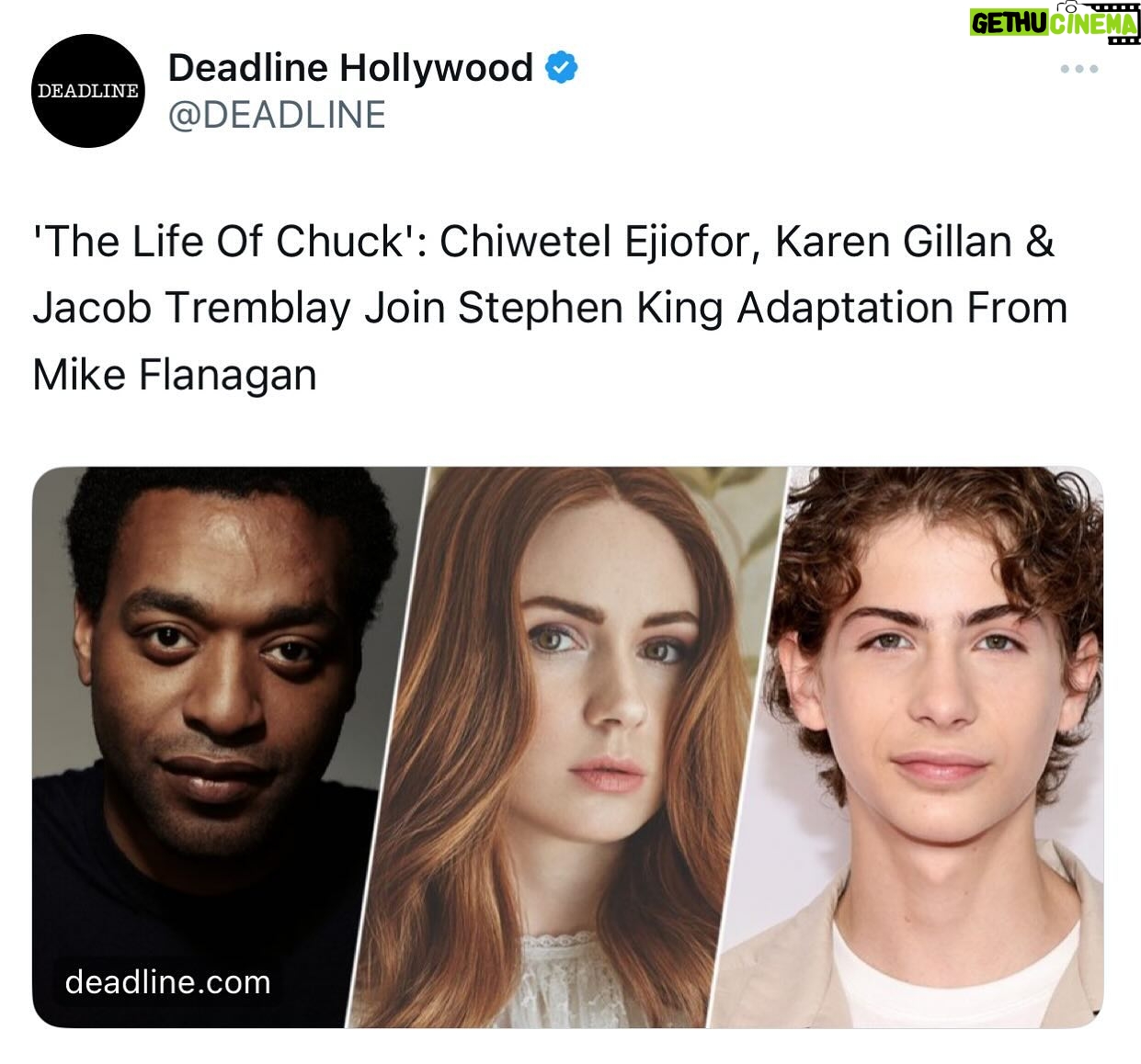 Elan Gale - 3 Likes - all of us at @qwgmire are thrilled and honored to be a part of producing “The Life of Chuck” with Mike Flanagan, Trevor Macy, and @intrepidpics
