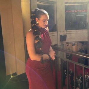 Elena Pinderhughes Instagram - OSCARS 2024! ✨✨Pinch me! 

@laurakarpman Thank you for bringing me on to be a part of your incredible film score for @americanfictionmovie . You continue to inspire me and so many other women to go after our dreams. So beyond proud to be a part of your team.  Recording this music and having the opportunity to work on this film has been one of the highlights of my life. Congratulations and thank you to all of team American Fiction! 

Hair: @imprettysee 
#americanfictionmovie