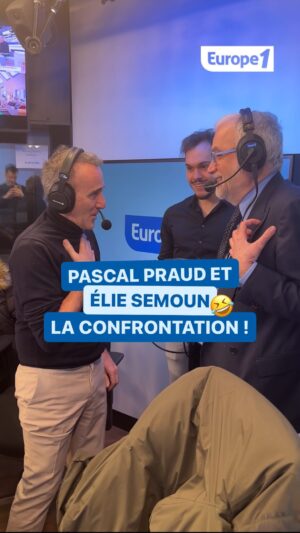 Élie Semoun Instagram - Quand @pascalpraud et @olivier_guenec partent à la rencontre d’ @eliesemounofficiel ! Règlement de compte en chanson 🤣 

➡️ Écoutez Pascal Praud et vous du lundi au vendredi de 11h à 13h sur #europe1 

[lol; fou rire; Pascal Praud; Elie Semoun]