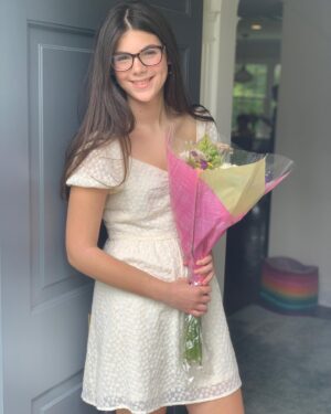 Elisa Strauss Instagram - How is this possible? Off to High School she will go. #yessheistallerthanme
