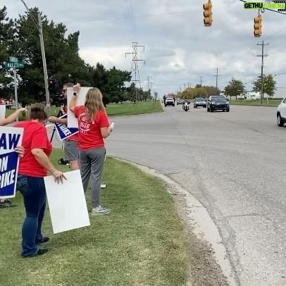 Elissa Slotkin - 228 Likes - While I’m voting in D.C, some of my staff went to visit the newly-striking members of UAW Local 602, who work in the heart of my district and who I’ve known since my first days in Congress. Their local president, Mike Huerta, was my guest at the last State of the Union address. Sending my strength and support to everyone on the line fighting for their middle class life.