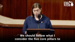 Elissa Slotkin Instagram - The solution to our broken immigration system should have 5 pillars:

Keying immigration to the needs of our economy
Expanding legal immigration pathways & applying from home
Strong border security
Addressing root causes of migration
Ensuring policies live up to American values