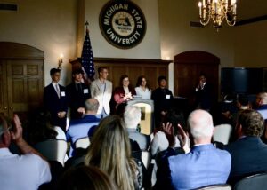 Elissa Slotkin Instagram - Tonight we were able to honor the seven students from Michigan’s 7th District who received appointments to our nation’s service academies, as well as their proud loved ones, teachers and mentors. 

As someone who has worked alongside the military for my entire career, nominating the young men and women of our district who have chosen to take a big step forward in service to this nation is one of my biggest honors as a Member of Congress. 

Reflecting the years of effort these students have put into preparing for this opportunity, my office takes service nominations very seriously, and it’s a true privilege to send them off. 

These students represent a new generation of leaders, one that will chart a new course for our country that upholds the values of equality, dignity, and respect for all. I know they will lead with character and purpose, and I offer them my highest congratulations.

Anyone interested in learning about military academy nominations, or applying for next year’s process can find more info here: https://slotkin.house.gov/services/military-academy-nominations