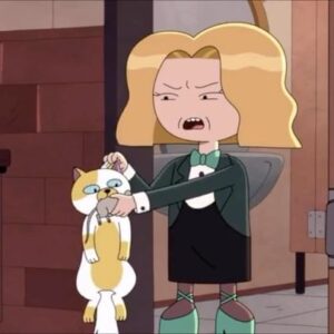 Elle Newlands Instagram - Episode SPOILER : Super excited to be back as umm, an evil version of Butterscotch Butler (her alter ego, Beatrice Butler of Butlers Buttery Buns) in the New Adventure Time : Fionna and Cake series. I also voice the Bus Driver. Grateful to have gotten to play alongside such a stellar cast (especially @deebradleybaker whose human and creature sounds are undefeated) 😊 During pandemic, this was my last in person job at the Cartoon Network building in Burbank before it closed down. Good memories! Thank you to my agent @atlas_talent and especially my director @dangkristireed 🙏

#adventuretime 
#newadventuretime 
#fionnaandcake 
#voiceover 
#animation 

Thank you Abdullah Khan for the screen grab!
