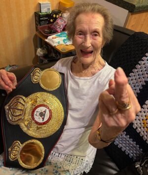 Ellie Scotney Instagram - My best friend, 
always and forever ➰

Nan, you was one of a kind. 
An energy that could speak a thousand words. A smile which lit up every room and more. 

For 99 years you made the world a better place, now it’s time for you to lay to rest. The brightest light I’ll ever need 🕊️

Love you millions & more x

❤️