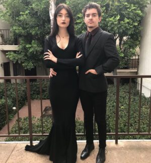 Elliot Fletcher Instagram - when you’re an addams... 🦇🥀🖤 #happyhalloween
