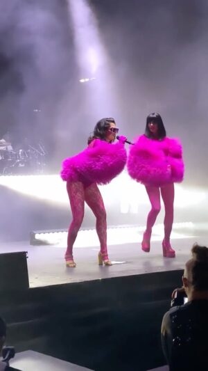 Elliott with 2 Ts Instagram - GAG!!!! When an artist reaches out to ask you to PERFORM AS THEM during THEIR show, you drop everything!!!! @jessiej you’re the coolest twin ever!!!! This was an absolute MOMENT!!!!!! 💕💕💕👯‍♀️👯‍♀️👯‍♀️ thank you so much @michellevisage for being my fairy god mother and bridging this gap!!!! Love you so!!!! 
👗: @velarde_designs @justincasedance 
#jessiej #pride #weho #dragrace #rpdr #everything #twins #domino #bangbang #rupaulsdragrace