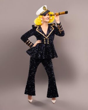Elliott with 2 Ts Instagram - Come sail away with me!!!!! On @biggaycruise i am so honored to be their OFFICIAL celebrity cruise director with my fabulous co cruise director miss @bentleybalenciaga BOOK NOW for Oct and Feb!!!! Can’t wait to sail away with you!!!! 
📸: @davidelaffe 
👗: Peyton Markstone
👠: @louboutinworld 
#biggaycruise #gaytravel #gaytourist #gaytourism #travel #cruiseshiplife #living