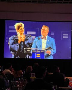 Elliott with 2 Ts Instagram - It was such an honor to present at the @humanrightscampaign Las Vegas gala as well as introducing congressman @stevenahorsford to speak. It’s such an honor to be apart of an organization that is actively fighting on a daily basis for our rights as members of the LGBT  community. We gotta fight the good fight yall!!!! 💕💋🤟🏻🏳️‍🌈🏳️‍⚧️
💇🏼‍♀️: @wigsx 
🪡: @olwenzarlengostyle 
🧥: @luismiguelchicago 
💍: @nobasicbombshell 
@lasvegashrc @humanrightscampaign #hrc #humanrightscampaign #queen #dragqueen #dragrace #politics #queerpolitics
