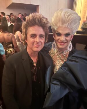 Elliott with 2 Ts Instagram - Yall…. @billiejoearmstrong from @greenday @jennifertilly from #chucky my new bestie hannah_waddingham and #jasonsudeikis from #tedlasso @itsjojosiwa from everything!!! @scottevansgram from @barbiethemovie @meredithmarks from @rhoslctv my sis @carmen_carrera @mannymua733 and my forever sis @itsshangela I’m still processing how incredible the @glaad awards were, just magical!!!! Thank you @thetonymorrison and @anthonyramosah for such a beautiful evening!!!! #glaadawards #greenday #celebs #hollywood #living #lgbt #gayawardsshow #redcarpet