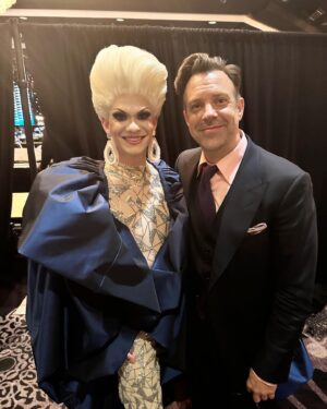Elliott with 2 Ts Instagram - Yall…. @billiejoearmstrong from @greenday @jennifertilly from #chucky my new bestie hannah_waddingham and #jasonsudeikis from #tedlasso @itsjojosiwa from everything!!! @scottevansgram from @barbiethemovie @meredithmarks from @rhoslctv my sis @carmen_carrera @mannymua733 and my forever sis @itsshangela I’m still processing how incredible the @glaad awards were, just magical!!!! Thank you @thetonymorrison and @anthonyramosah for such a beautiful evening!!!! #glaadawards #greenday #celebs #hollywood #living #lgbt #gayawardsshow #redcarpet