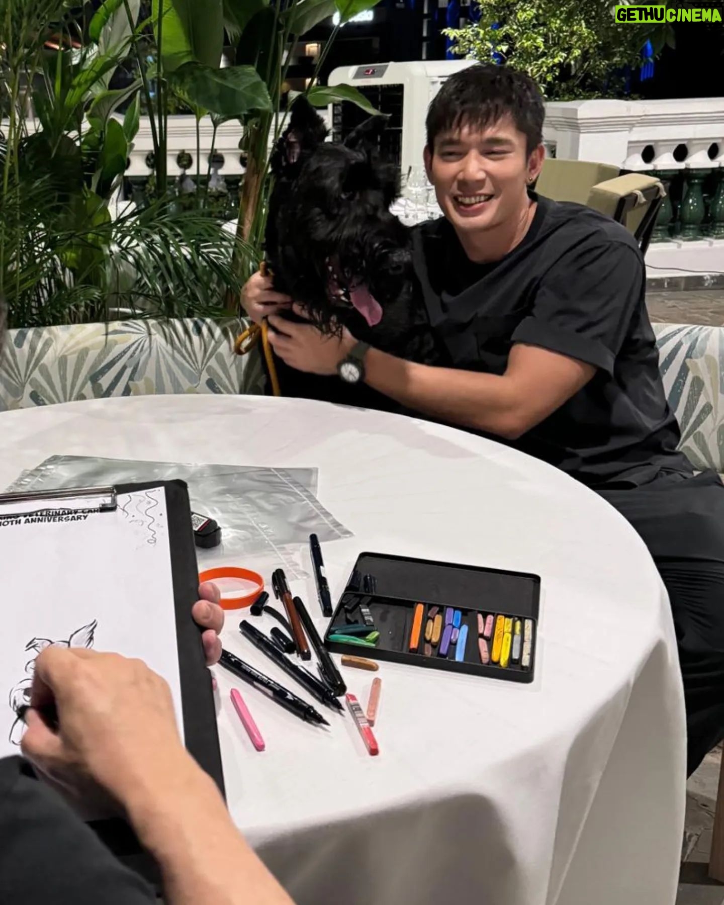 Elvin Ng - 3.5K Likes - Fun #pawrent outing with the #furkids! Happy 10th anniversary, @springveterinarycare and their beautiful Vet Jie Jie! 🐶🎉🎊 #springvet #springveterinarycare