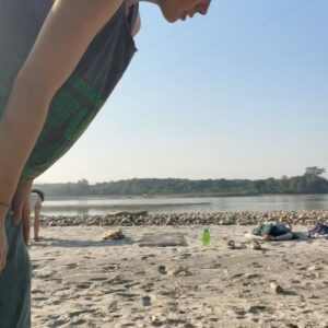 Em Haine Instagram - Today marks one month of living in an ashram at the foothills of the Himalayas, next to the holy Ganga river. 
One month of sobriety. One month of yoga everyday following the moon cycle. One month of ritual chanting before sunrise, before every meal and after sunset. One month of cleansing, satkarma. One month of pranayama. One month of purifying tears flowing as mightily as the Ganga during monsoon season. One month of laughing with beautiful souls. One month of karma yoga- selfless service. One month of working with the land. One month of homemade vegetarian dals, paneer, curries, rotis and papayas. One healing ritual. One 101 degree fever. One bazzzillion itchy bug bites and counting. One heavy dose of moon magic, spiritual knowledge and ancient wisdoms. One new found perspective on discipline, self sufficiency and finding home inside of me. One eternal consciousness 💞🌚🧘🌞♾️