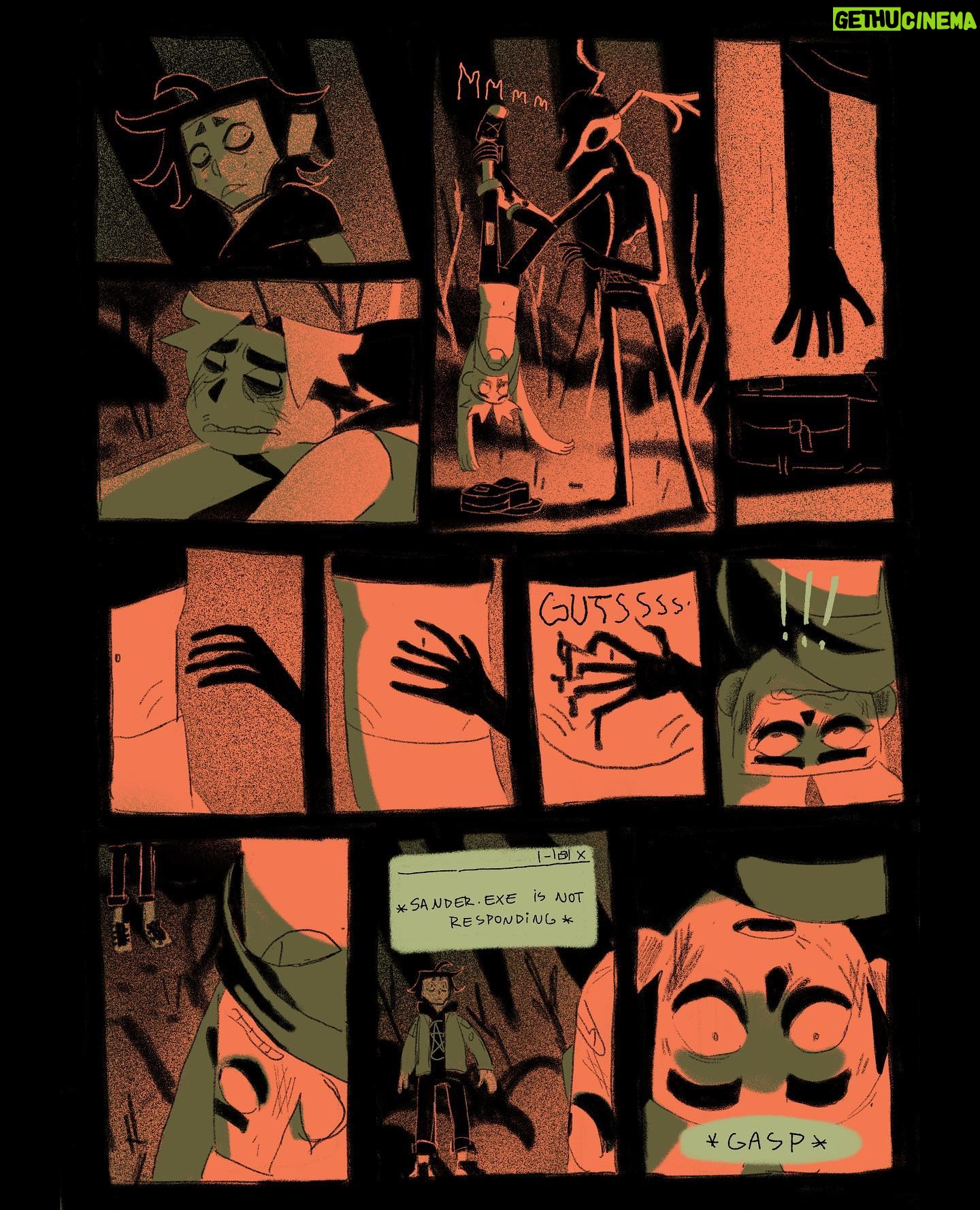 Ema Mlynarčíková - 1K Likes - 🥩🦴GUTS part 3
A comic about scary things.
CW: gore, toxic masculinity?, bad puns
Lineart done within the 24hour comic challenge. Thats why it gets sloppy towards the end haha.
If you’d like to support me, i uploaded a comfier pdf to my gumroad for a great price of 1€! (link in bio)
Enjoy #comic #comics #spooky #sliceoflife #gore #guts #halloween #procreate