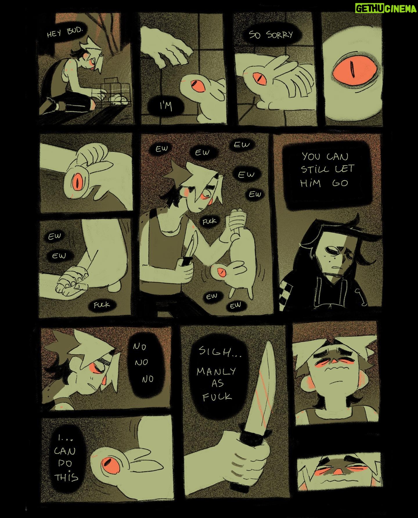 Ema Mlynarčíková - 1K Likes - 🥩🦴GUTS part 2
A comic about scary things.
CW: gore, toxic masculinity?, bad puns
Lineart done within the 24hour comic challenge. Thats why it gets sloppy towards the end haha.
If you’d like to support me, i uploaded a comfier pdf to my gumroad for a great price of 1€! (link in bio)
Enjoy #comic #comics #spooky #halloween #guts #gore #sliceoflife #procreate