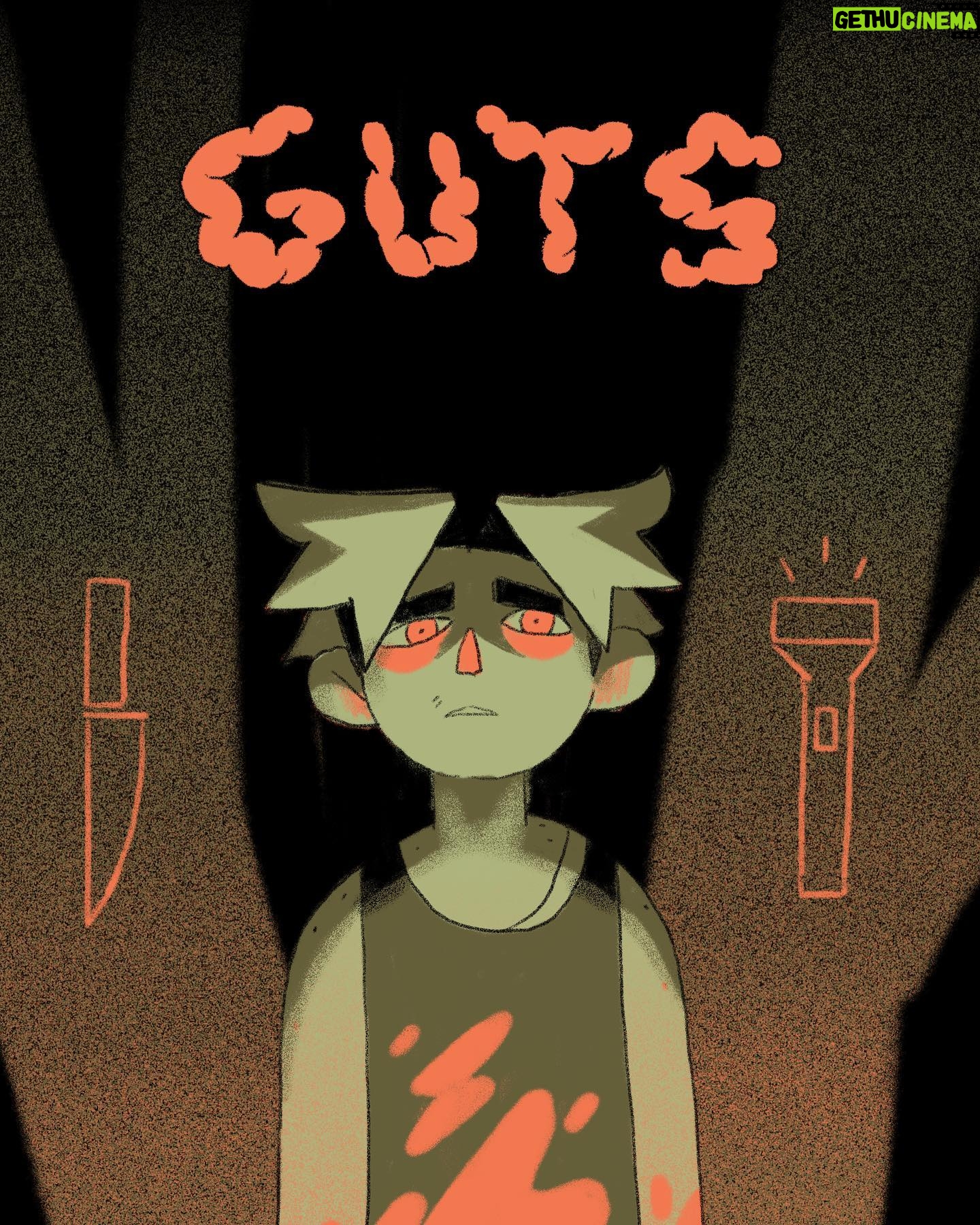 Ema Mlynarčíková - 2.5K Likes - Guts is one years old today and still probably the best thing i’ve ever written :0
There is a new comic in the works and a visual novel (!!!) with these guys, more updates will come soon.
If you enjoyed guts and would like to support me, you can get the full pdf for 1eur at gumroad (link in bio) Thank you!