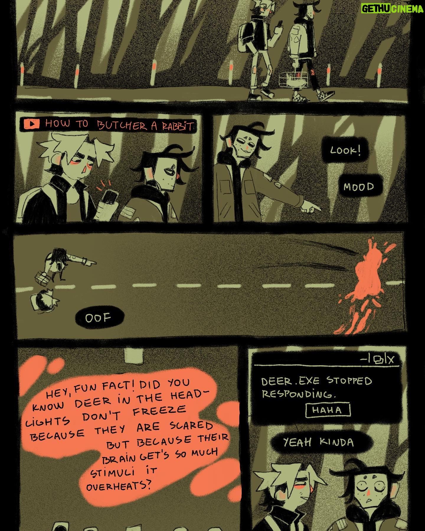 Ema Mlynarčíková - 2.5K Likes - Guts is one years old today and still probably the best thing i’ve ever written :0
There is a new comic in the works and a visual novel (!!!) with these guys, more updates will come soon.
If you enjoyed guts and would like to support me, you can get the full pdf for 1eur at gumroad (link in bio) Thank you!