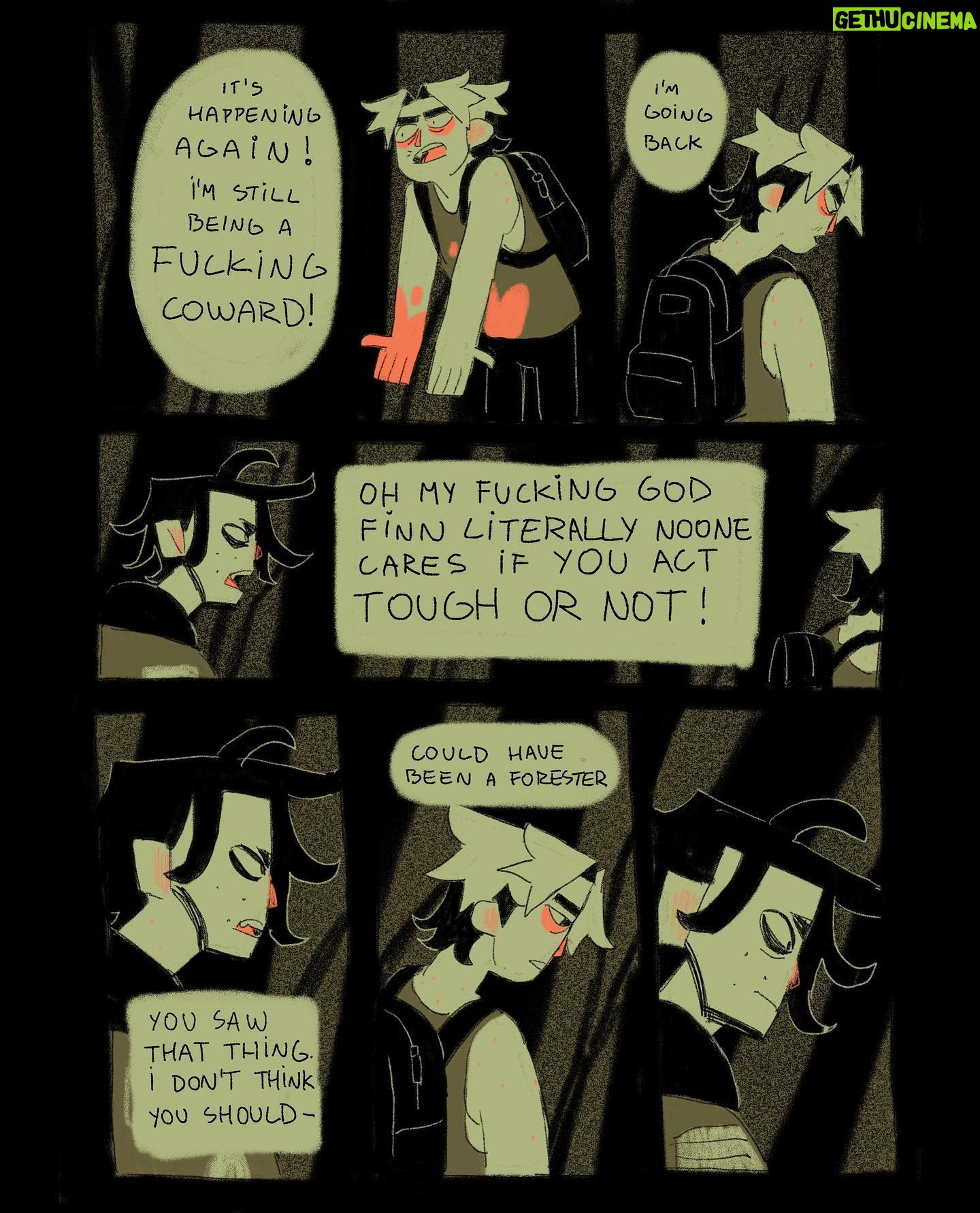 Ema Mlynarčíková - 1K Likes - 🥩🦴GUTS part 2
A comic about scary things.
CW: gore, toxic masculinity?, bad puns
Lineart done within the 24hour comic challenge. Thats why it gets sloppy towards the end haha.
If you’d like to support me, i uploaded a comfier pdf to my gumroad for a great price of 1€! (link in bio)
Enjoy #comic #comics #spooky #halloween #guts #gore #sliceoflife #procreate