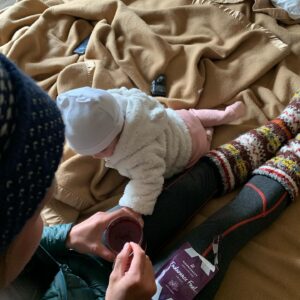 Emelie Forsberg Instagram - High altitude while pregnant and with babies? It's time for a post as I've seen questions every now and then about it!

When I was pregnant with Maj we spent time at 4-5000 meter, I mainly checked my oxygen level in the blood and did not want to be lower than 90 % most times I was 94-96. I'm used to altitude and often adapt very well, so this is important to take in account individually. Otherwise go on feeling- if we listen we are good in knowing what's best for us.

Maj 6 months old tagged along with us to Himalaya and once again the saturation O2 we closely monitored aswell as her overall wellbeing- eating/sleeping. As I was breastfeeding it was also very safe to not catch a 🦠. Maj adapted very well and we went up to 4300 masl.

When Ylva-Li was 2 and Maj 4 we also went to the Himalayas, and we noticed that Ylva-Li needed more time to adapt to altitude, so we just spent more time lower down. 

We carried Ylva-Li and rented a horse for Maj when we did longer hikes to move between villages. 
Maj was a champ on the horse! 

I think you just need to trust your instincts, make reasearch and feel prepared to change plans if needed!
We also have been lucky to have Kilians mum @nuria.burgada with us so that both of us could train well. ❤️