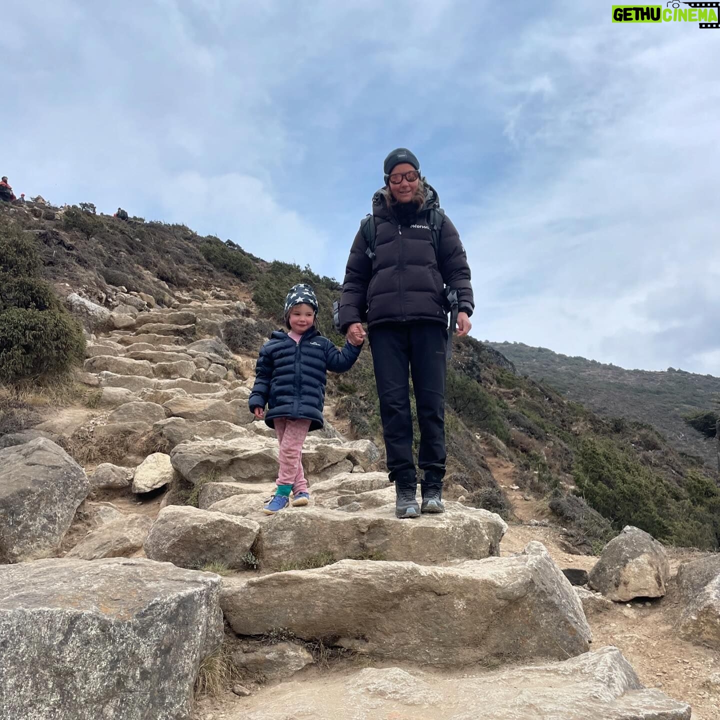 Emelie Forsberg - 10.3K Likes - High altitude while pregnant and with babies? It's time for a post as I've seen questions every now and then about it!
When I was pregnant with Maj we spent time at 4-5000 meter, I mainly checked my oxygen level in the blood and did not want to be lower than 90 % most times I was 94-96. I'm used to altitude and often adapt very well, so this is important to take in account individually. Otherwise go on feeling- if we listen we are good in knowing what's best for us.
Maj 6 months old tagged along with us to Himalaya and once again the saturation O2 we closely monitored aswell as her overall wellbeing- eating/sleeping. As I was breastfeeding it was also very safe to not catch a 🦠. Maj adapted very well and we went up to 4300 masl.
When Ylva-Li was 2 and Maj 4 we also went to the Himalayas, and we noticed that Ylva-Li needed more time to adapt to altitude, so we just spent more time lower down.
We carried Ylva-Li and rented a horse for Maj when we did longer hikes to move between villages.
Maj was a champ on the horse!
I think you just need to trust your instincts, make reasearch and feel prepared to change plans if needed!
We also have been lucky to have Kilians mum @nuria.burgada with us so that both of us could train well. ❤️