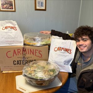 Emery Kelly Instagram - a huge thank you to @carminesnyc , @chefglennrolnick & @chefmattrolnick_ for making this happen. thank you guys so much for feeding my family in support of my father. it truly means the world to me that you would do this for my family. you guys put smiles on their faces last night. thank you so much. my family would always go to carmines after a broadway show in NYC, it was always our family tradition. no where else was there a place to eat that felt like a family’s home besides carmines and last night we got to bring carmines home with us. i’m eternally grateful for the people I have in my life. I love you guys fr. thank you to @chefmattrolnick_ & @sheldontrue_ for hitting up my friends to be apart of this and thank you to everyone who took part in making this happen - @carminesnyc @chefmattrolnick_ @sheldontrue_ @jackgriffo @peytonmeyer @evanenos @serranopepperrr @dphelps94 @giannamgarcia @michaelyoungg @loftonshaw @dakofro @elliotradanovich @cameronazimi @robeberle @nicholasjlombardo @shariahtrue @anzevino @luke_doe @tommygarcia_18 @luckygirlcarlina Tommy & Brandon .. and thank you John for driving all the way out to Long Island bringing us the food // you guys are my family and I will never forget this.. one day I’ll return the love 10x like how my dad would do when people do things for him. I love you guys. thank you so so much. god bless you forever. #carminesnyc