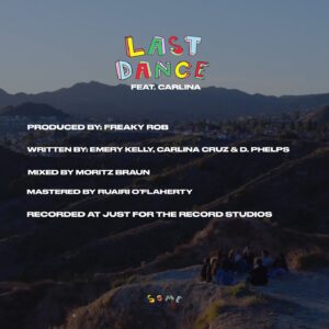 Emery Kelly Instagram - LAST DANCE w/ @luckygirlcarlina is OUT NOW! 🕺💃🌄 SUMMER IS UPON US! LETS DANCE! GO STREAM!!🪩 #lastdance #someiscoming