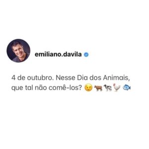 Emiliano D'Ávila Instagram - #diadosanimais 💚

#ética #empatia #comidadeverdade #comidavegetariana #comidavegana #vegetarianismo #veganismo #vegan #vegano #vegetariano #veganism #govegan #direitosanimais #meioambiente #sustentabilidade #senciência #animalrights #enviroment  #especismo #especisism #sustainability #ethics #empathy