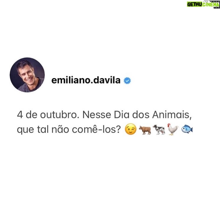 Emiliano D'Ávila - 4.5K Likes - #diadosanimais 💚
#ética #empatia #comidadeverdade #comidavegetariana #comidavegana #vegetarianismo #veganismo #vegan #vegano #vegetariano #veganism #govegan #direitosanimais #meioambiente #sustentabilidade #senciência #animalrights #enviroment #especismo #especisism #sustainability #ethics #empathy