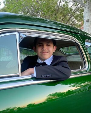 Emilio Rivera Instagram - Dropped off my Rock who is on his way to Prom , very Proud of my Boy who has work so hard to get straight A’s and is on the Honor Roll. Tonight he gets to celebrate with Friends. #Rockorivera #thatsmyboy #senior #prom #2024 #emiliorivera #elpadrino #familiafirst #lefty48  #chevy #fleetline #48Fleetline  @truespoke