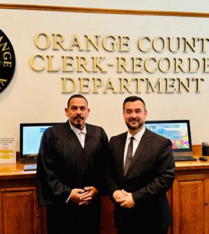 Emilio Rivera Instagram - It was a honor to be made Guest Officiant by Clerk Reporter of Orange County Hugh Nguyen. When ever given a chance a always like to give back to the community. Yesterday I was able to surprise 3 couples that I then married. Thank you to Mr. @hugh1967 and his team for being so professional of hospitable to me and my familia. To My Chula @yadi_rivera  and our Rock, thank you for all the love and always supporting me. Love you for all the time. #emiliorivera #elpadrino #familiafirst #forwardalways