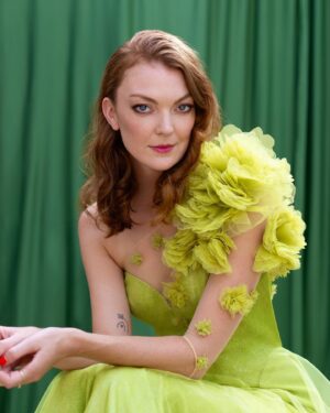 Emily Coutts Instagram - category is: vanity fair fantasy with my fav @photographybyjohnmark wearing @rudrakshdwivedi 🌳