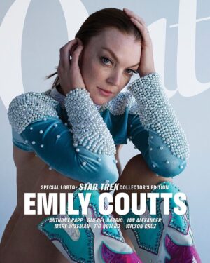 Emily Coutts Instagram - Thank you @outmagazine for featuring me in this months issue. I am very grateful to be featured alongside my queer cast mates from #StarTrekDiscovery 🌈 #linkinbio 

After reading the script for the season 2 finale of @startrekonpplus, Coutts – who portrays Keyla Detmer, a bridge officer and pilot aboard U.S.S. Discovery – burst into tears. The storyline saw crew members of the Starfleet decide to travel to the future, and in doing so, choosing to leave the life they knew in order to advance the greater good. ⁠
⁠
“It wasn’t so much that reading [the script] made me realize I was queer,” @couttsemily clarifies to @dnlreynolds. “I had been discovering that for many years prior. It was more that whenI read it, I was inspired to be brave enough to finally come out, and tell people that I was gay, and trust that my future would be a beautiful thing if I was living openly and freely. I’m really grateful for that experience and proud of myself for taking the leap.”