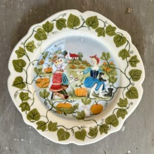 Emily Gravett Instagram - Here’s another fairytale plate destined for my wall. If you scroll right you can see the process it went through from start to end- although I am toying with the idea of adding a bit of gold lustre sometime in the future… #fairytaleonaplate #potterylove #pottery #ceramicsart #cinderella