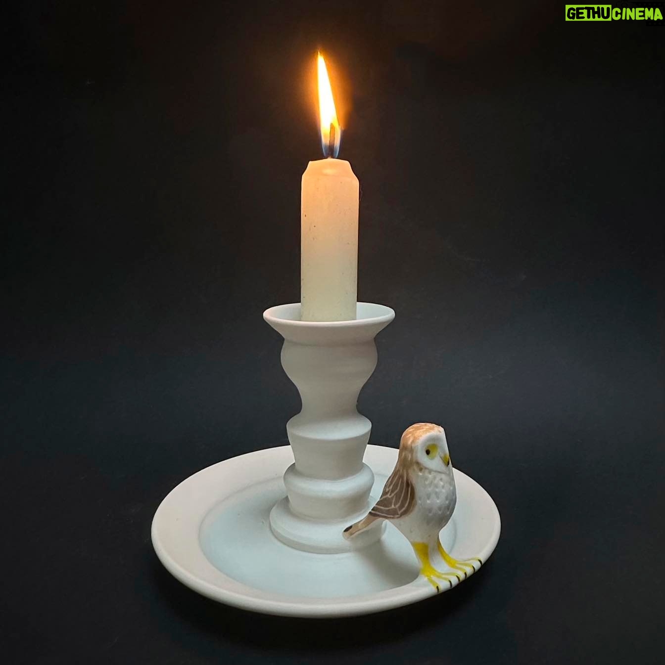 Emily Gravett - 1.1K Likes - Hereās the 2nd of 3 candlesticks I made. This is the simplest of the 3, but Iām quite pleased with it anyway.
#porcelain #ceramicsart #pottery #nightowl #candlestick #candlestickholders