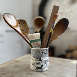 Emily Gravett Instagram - Ooh I’m having a busy week. I’ve been trying to get two books done so I’ve been a bit remiss on here.
I’m going to put these two into my shop this Saturday at 7pm
I’m also hoping to get a load into my kiln to glaze. It’s definitely the most exciting part opening that lid!
#potterylove #ceramics #porcelain #magpie