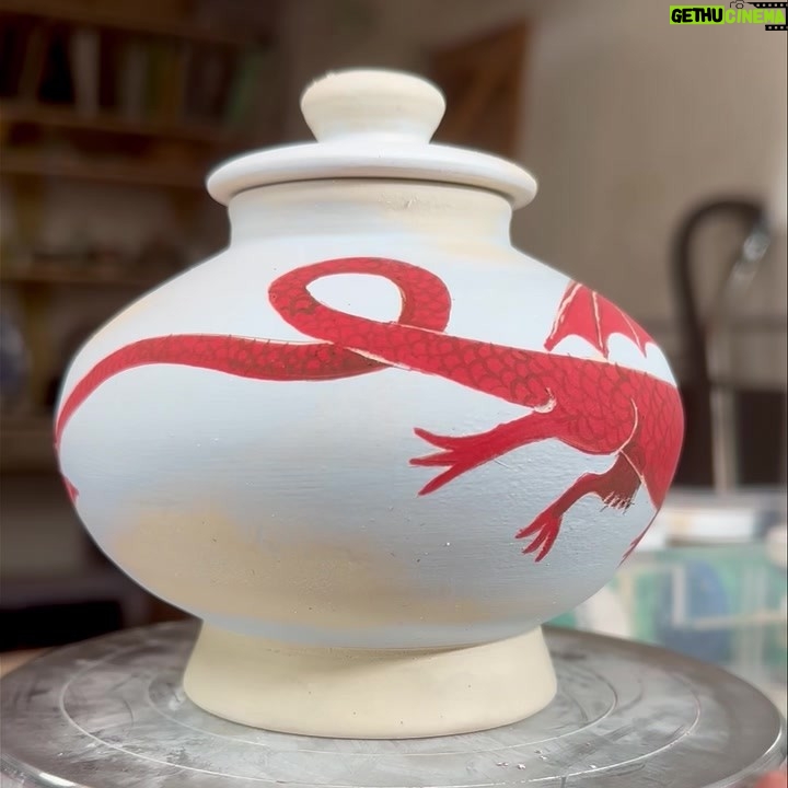 Emily Gravett - 1.1K Likes - A tiny little dragon jar #ceramicsart #pottery #handmade