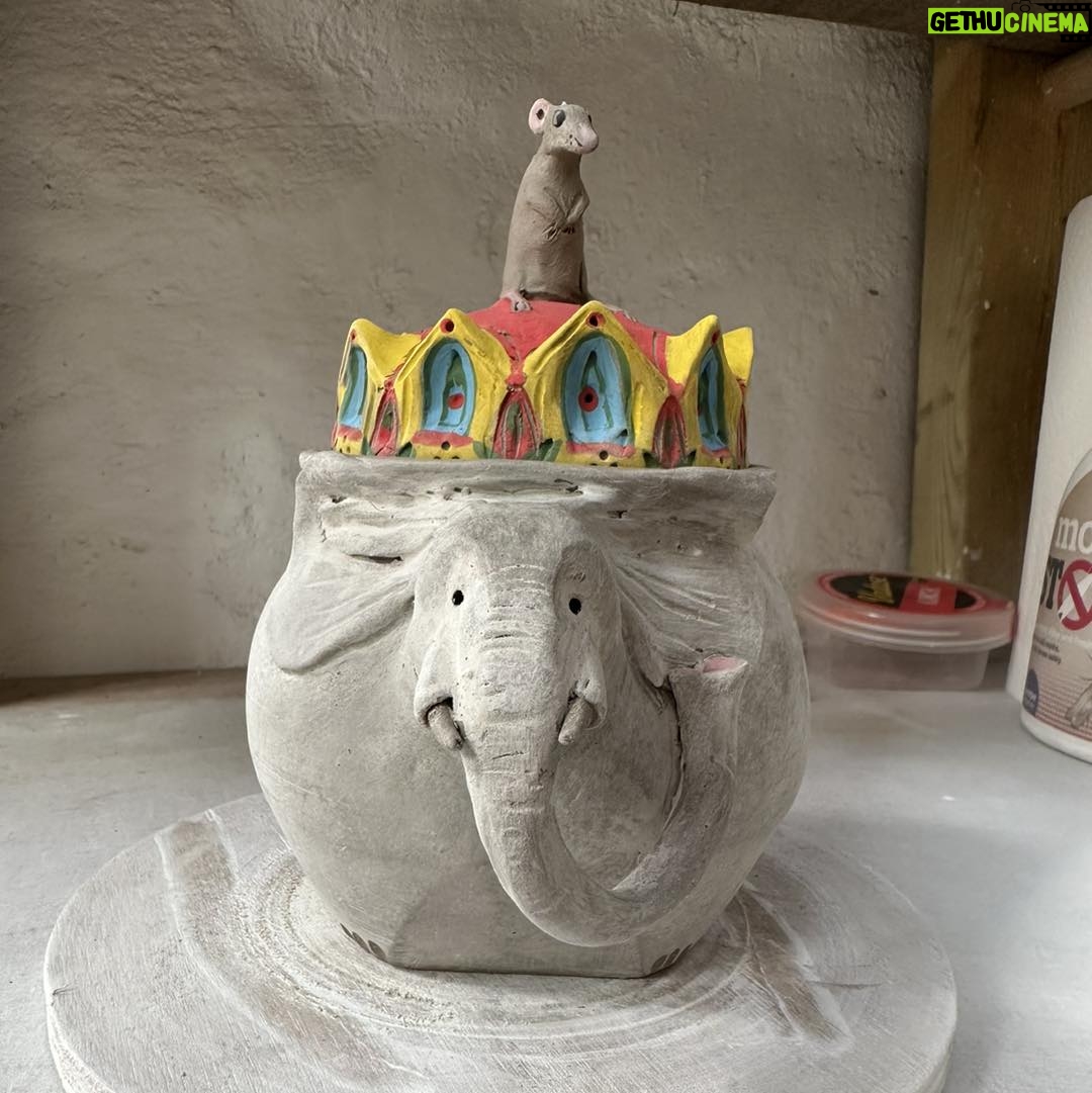 Emily Gravett - 1.6K Likes - Ready for the kiln⦠#handmade #potterylove #pottery #elephant #elephant #and #elephantandmouse