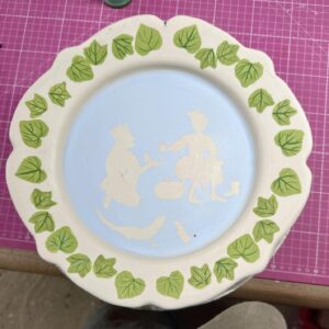 Emily Gravett Instagram - Here’s another fairytale plate destined for my wall. If you scroll right you can see the process it went through from start to end- although I am toying with the idea of adding a bit of gold lustre sometime in the future… #fairytaleonaplate #potterylove #pottery #ceramicsart #cinderella