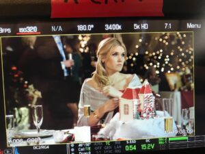 Emily Rose Instagram - Set still of #matchmakerchristmas courtesy of @john.lyde thanks @thebrianbrough for bringing me out and @paul_d_green for keeping me in focus 😂😂