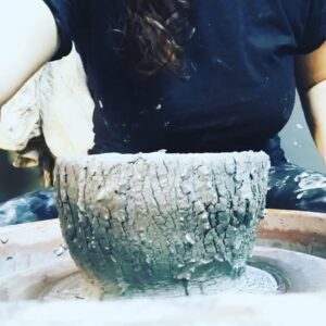 Emily Serpico Instagram - Bark Bowling 🌲 #pottery #ceramics